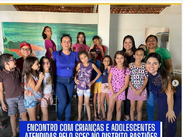 ENCONTRO COM AS CRIANÇAS E ADOLESCENTES DO DISTRITO DE BASTIÕES